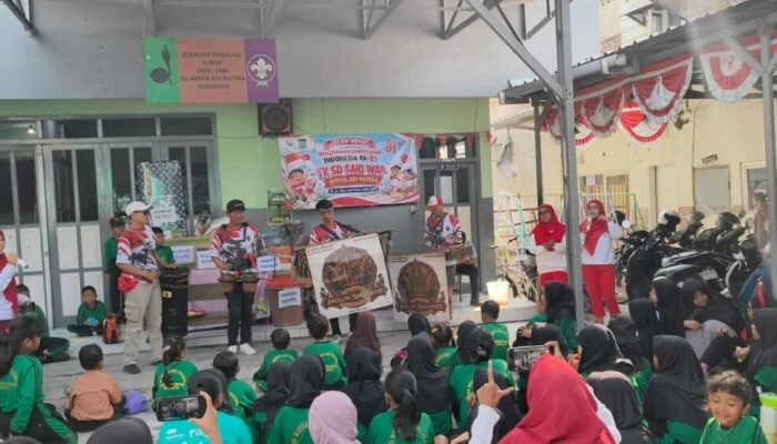 TK-SD Sekolah Alam Insan Digital Preneur ( SAID) Widya Adi Putera jalan Sehat Peringati HUT RI Ke 81
