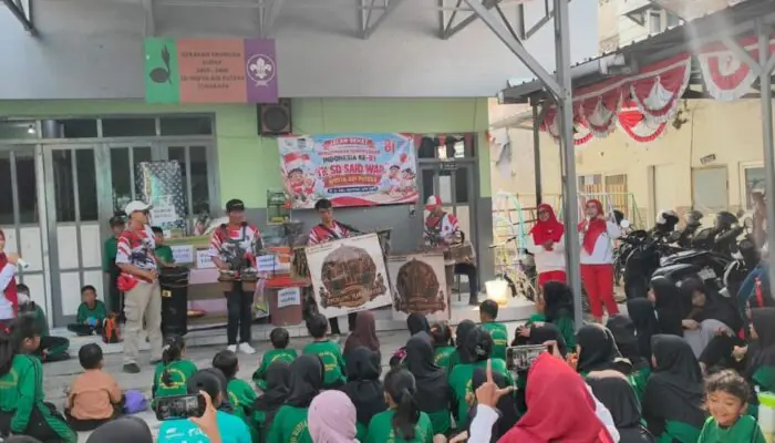 TK-SD Sekolah Alam Insan Digital Preneur ( SAID) Widya Adi Putera jalan Sehat Peringati HUT RI Ke 81